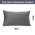 thumbnail image 2 of Funda de almohada de terciopelo con cremallera Laklulu, funda de almohada de franela de felpa súper suave y cómoda con cremallera, 2 of 5