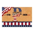 thumbnail image 1 of SIfdSeng Custom Last Name Doormat for 4th of July Patriotic Front Door Welcome Mat with and Design, 1 of 8