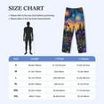 thumbnail image 4 of Fotbe Cosmic Irises At Twilight Pantalones de Pijama para Hombre, Pantalones de Dormir, Pantalones de Casa con Cintura Ajustable y Bolsillos-XX-Large, 4 of 6