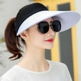 thumbnail image 4 of RUIG Ladies Summer Hats Sun Visor Hats For Women Large Brim Hat Large Brim Casual Peaked Cap Summer Beach Cap, 4 of 7