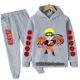 thumbnail image 1 of Sudadera con capucha deportiva kawaii Naruto para niños, conjunto de Sudadera con capucha para bebés, Tops y pantalones para niños, ropa deportiva para adolescentes, Moda de Primavera, 2 piezas, 1 of 1