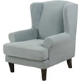 thumbnail image 1 of Wing Back Chair Covers with Arms Piece Slipcovers for Armchair Washable Stretch Print Pattern Wingback Chair Cover Furniture Protector Geometry, 1 of 7