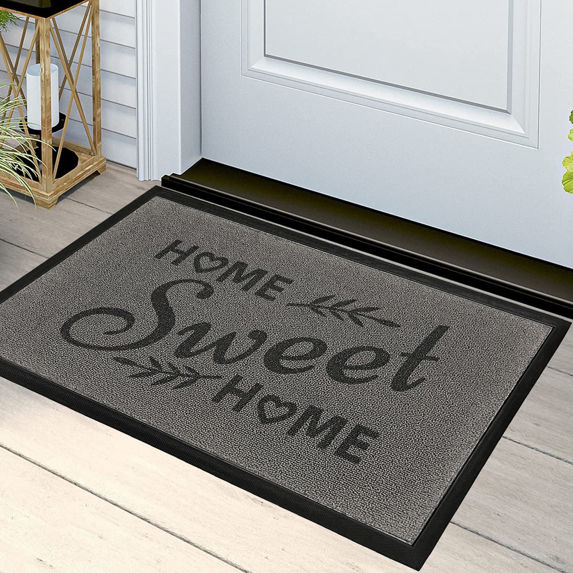 Door Mat Outdoor Entrance Non Slip Rubber Mat for Inside