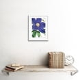 thumbnail image 2 of Big Purple Clematis Flower Artwork Framed Wall Art Print 9X7 Inch, 2 of 5