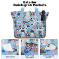 thumbnail image 2 of Tote Bag for Women - German Shorthaired Pointer Dog and Flower Shoulder Bag - Large Utility Work Duffle Bag with Zipper Handbag for Travel, Work, Sprots, 2 of 5