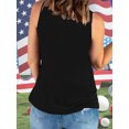 thumbnail image 4 of XCHQRTI American Flag Women Tank Tops Graphic 4th of July Sleeveless Summer Tee, 4 of 7