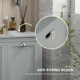 thumbnail image 6 of Tilt-Out Laundry Sorter Cabinet, Bathroom Storage Organizer with 2 Compartments, Laundry Hamper with Anti-Tipping Design for Bathroom, Bedroom, Grey, 6 of 7