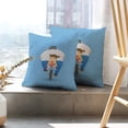thumbnail image 6 of LALILO Throw Pillow Covers Father Bicycle With Happy Father Day Greeting Cushion Cover 18" x 18", 2 Pack, 6 of 6