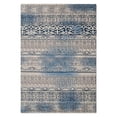 thumbnail image 2 of RUGSOTIC CARPETS MACHINE MADE HEATSET POLYPROPYLENE AREA RUGS - 4'x6', Rectangle Shape, Beige Blue Color, Contemporary Modern Design, High Pile Machine Made Area Rugs for Living Room (M00005), 2 of 5