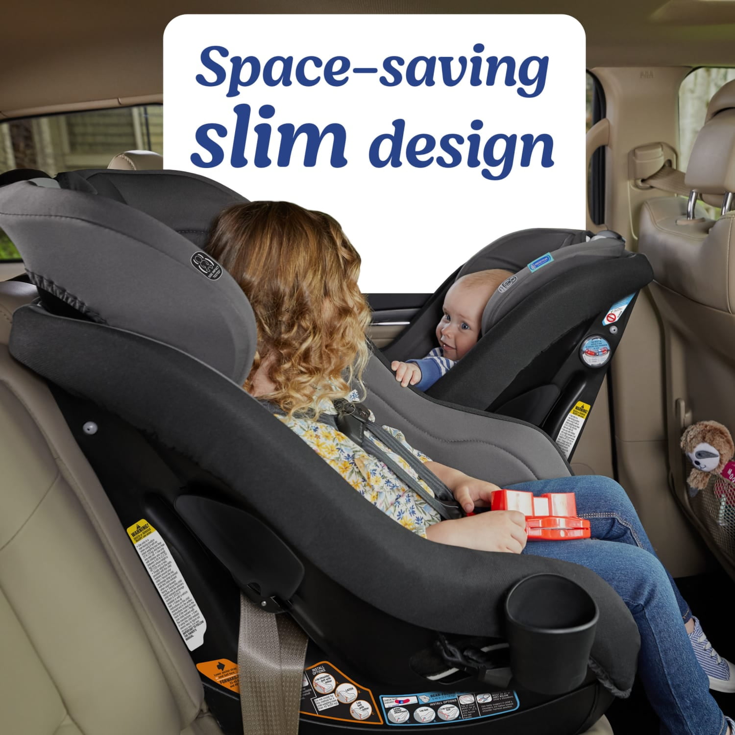 Graco Contender Slim Convertible Car Seat, West Point, Black