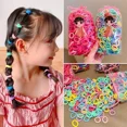 thumbnail image 4 of Bandas elásticas de nailon de colores para el pelo para mujeres y niñas, para sujetar colas de caballo, pequeñas bandas de goma para el pelo, accesorios para el pelo de moda para niños, 4 of 5