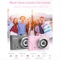 thumbnail image 5 of CáMara para NiñOs 1080P Lentes Duales de 48 MP Zoom ÓPtico de 8 X Mini CáMara CCD Pantalla TFT de 2,8 Pulgadas Gran Regalo para NiñOs NiñAs NiñOs-Rosa, 5 of 5
