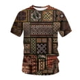 thumbnail image 2 of DPTALR Men Spring Summer Casual Slim 3D Printed Short Sleeve T Shirt Top Blouse, 2 of 9