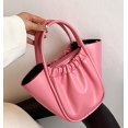 thumbnail image 4 of LinYooLi Soft Handbag for Women Fashion Ruched Basket Shoulder Bag Small Cute Soild Hobo Bag, 4 of 6