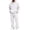 White, variant on Aofany Men's Suits 2 Piece Slim Fit Suit Set, Button Business Wedding Party Tuxedo Solid Blazer Jacket & Pants