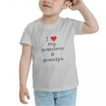 thumbnail image 3 of I Love My Grandma and Grandpa Cute Toddler Tshirts for Boys Girls (Gray, Youth M), 3 of 5