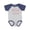 Baseball Heather and Navy, variant on Future Cheerleader Girls Cute Girls Baby Bodysuit