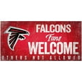 thumbnail image 1 of Cartel De Bienvenida Para Fanáticos De Los Atlanta Falcons De 6" X 12", 1 of 1