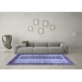 thumbnail image 3 of Ahgly Company Indoor Rectangle Abstract Blue Modern Area Rugs, 7' x 10', 3 of 4
