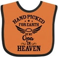 thumbnail image 3 of Inktastic Handpicked for Earth by My Opa in Heaven with Angel Wings Boys or Girls Baby Bib, 3 of 4