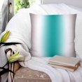 thumbnail image 3 of 20x20 Pillow Covers Set of 2, Gray Teal Green Throw Pillow Covers Decorative Couch Cushion Case, Modern Gradient Geometric Microfiber Square Pillowcases for Bedroom Car Living Room, 3 of 7