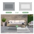 thumbnail image 6 of DEORAB Outdoor Rugs Waterproof Plastic Straw Camping Carpet Reversible Patio Outside Mat 6'x9',Grey & White, 6 of 9