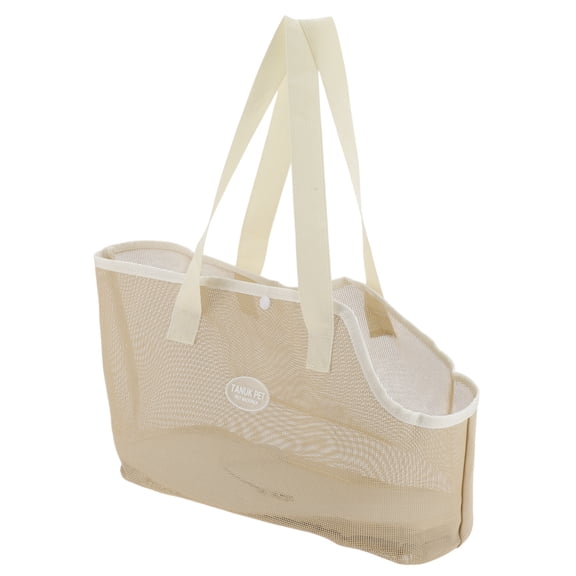 Unique Bargains Foldable Pet Carrier Handbag with Removable Mat Khaki