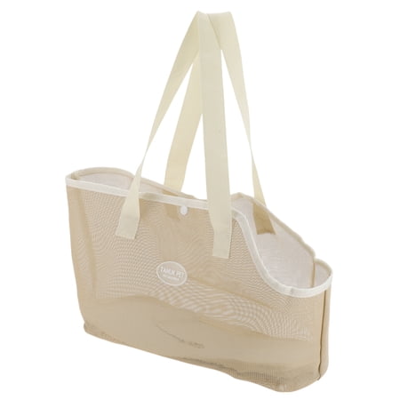 Unique Bargains Foldable Pet Carrier Handbag with Removable Mat Khaki