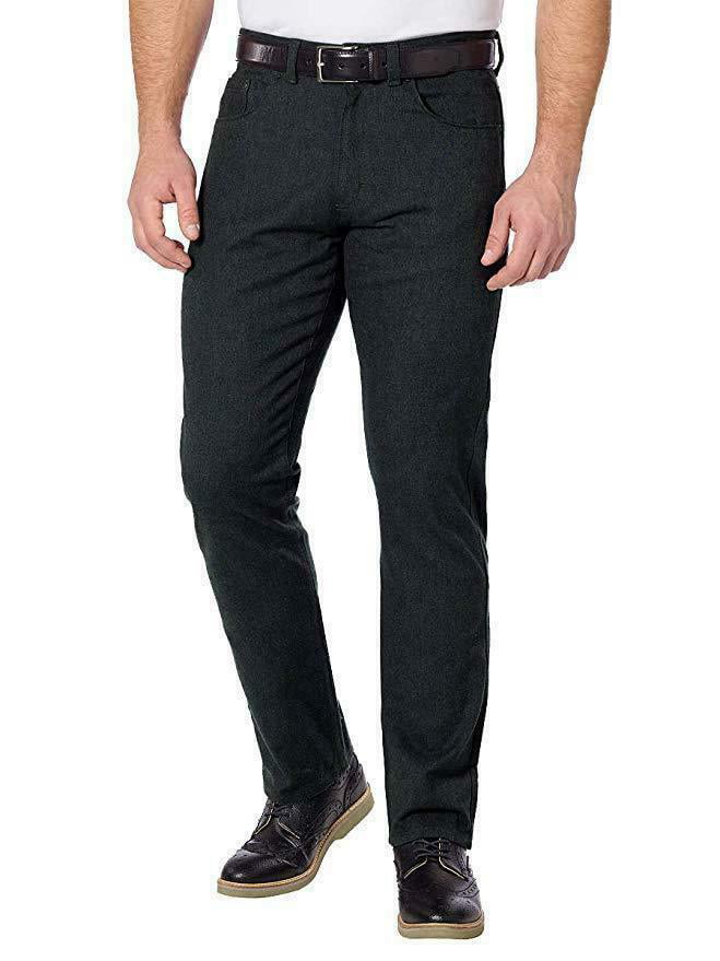 Calvin Klein Men's Stretch 5 Pocket Pant, Black Textured 34W x 30L ...