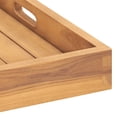 thumbnail image 5 of vidaXL Serving Tray 60x60 cm Solid Teak Wood, 5 of 5