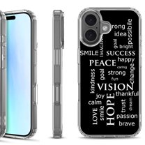 For iPhone 17 Shockproof Protective Phone Case, by OneToughShield - Positive Words