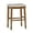 Brown, variant on Linon Marino Backless Wood Counter Stool, 25" Seat Height, Walnut Finish with Ivory Fabric