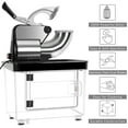 thumbnail image 5 of Happydeer Snow Cone Machine, 300kgs/h Stainless Steel Ice Shaver with Dual Blades, 110V Electric Snow Cone Maker, Ice Crusher, Shaved Ice Machine with On/Off Switch for Home, Party, Restaurant, Bar, 5 of 13