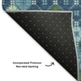 thumbnail image 5 of Addison Rugs Mayfield Premium Machine Washable Transitional Geometric Navy Rectangle Rug, 1'8" x 2'6", 5 of 6
