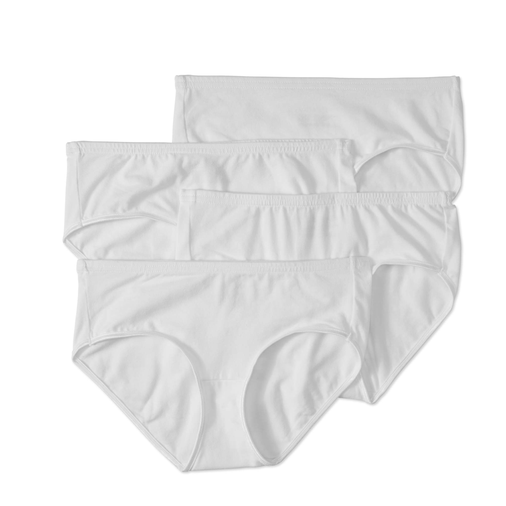 Best Fitting Panty Women's Cotton Stretch Hipster Panties, 4Pack