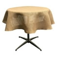 thumbnail image 1 of LA Linen TCBurlap51R-Natural Burlap Tablecloth, Natural - 51 in. Round, 1 of 4