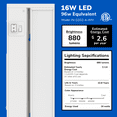thumbnail image 3 of Inlight 32'' Swivel LED Under Cabinet Lights, 2700K/4000K/5000K, Bronze Finish, IN-0202-4-BZ, 3 of 12