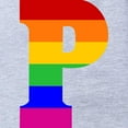 thumbnail image 2 of CafePress - Rainbow Letter P - Cute Infant Baby Football Bodysuit, 2 of 3