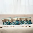 thumbnail image 5 of Ambesonne Lake Throw Pillow Cover Pack of 4, Mountain Scene Icy Tone Floral, 4 Pcs-18" x 18", Pale Blue Pastel Brown, 5 of 5