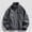 Dark Gray, variant on Men's Lightweight Bomber Jackets Faux Leather Zip up Solid Color Jackets Long Sleeve Casual Windbreaker Stand Colla Mens Coat