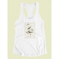 thumbnail image 3 of White-Throated Sparrow Racerback Tank Women -John James Audubon Designs, Female Small, 3 of 4