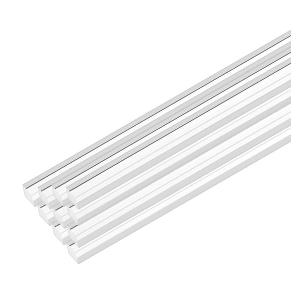 Uxcell 10-Pack Acrylic Square Rods, 9.8 x 0.16 Inch/ 250 x 4 mm Clear Acrylic Dowel Rods Sticks Plastic Sticks Strip for DIY Crafts Lighting Gardening Decorations