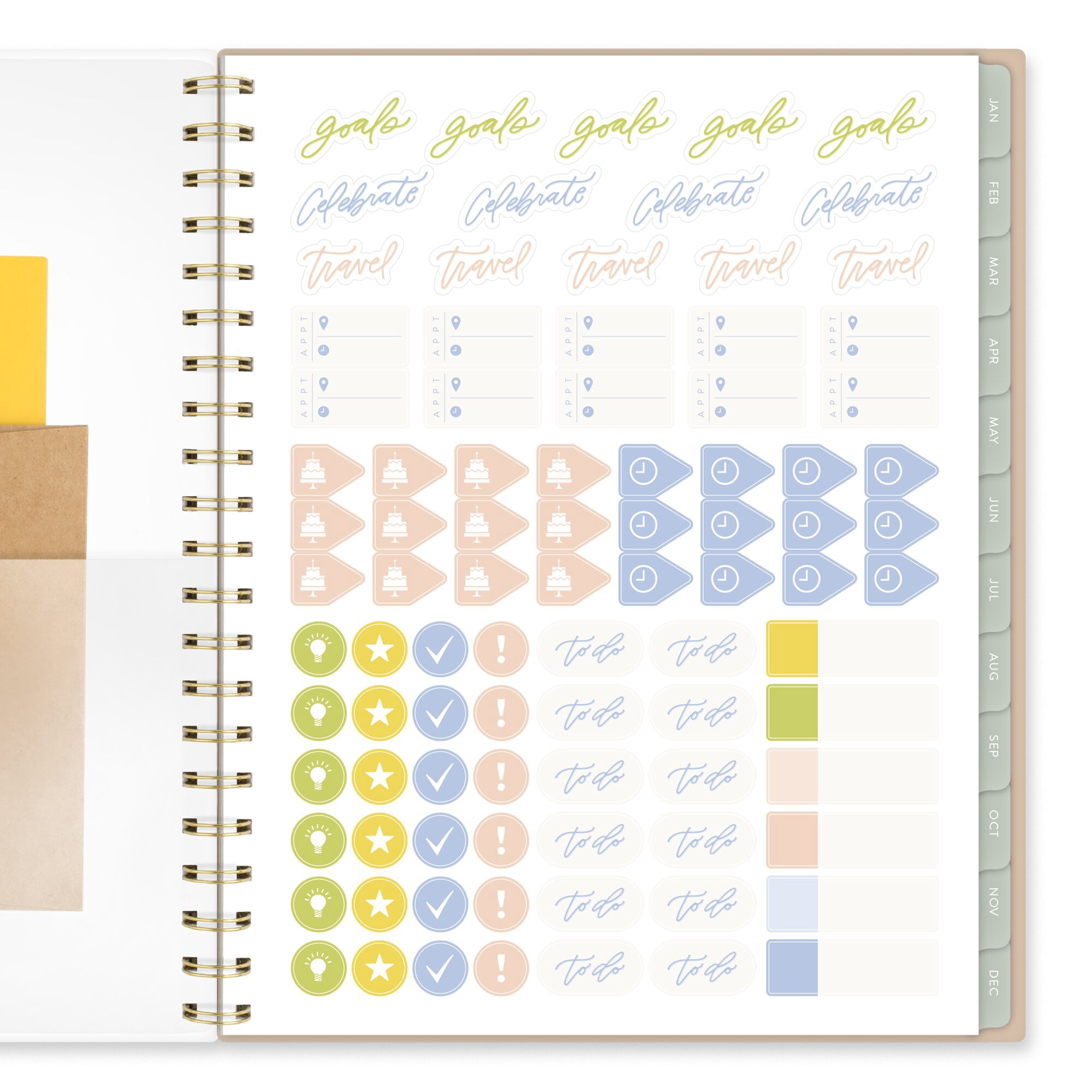 Leah Bisch for Mead Cambridge 2027 Weekly Monthly Planner Peony Garden Large 8