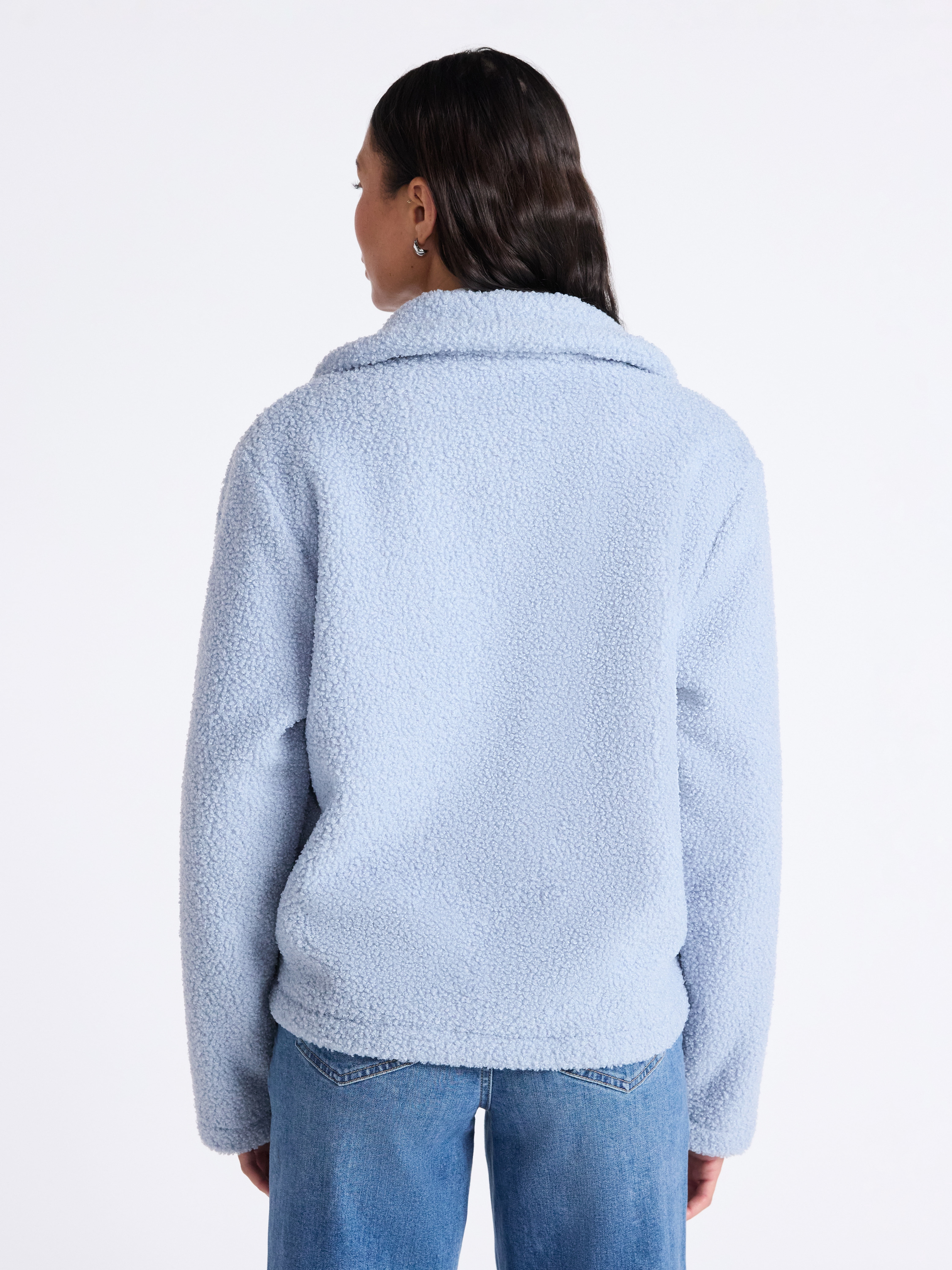 Time and Tru Women's Boucle Trucker Jacket, Midweight, Sizes XS-2X