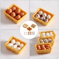 thumbnail image 3 of FELTECHELECTR 1 juego de miniadornos de huevo, simulación de cesta de huevos de cocina, mini decoración de escena de casa, 3 of 7