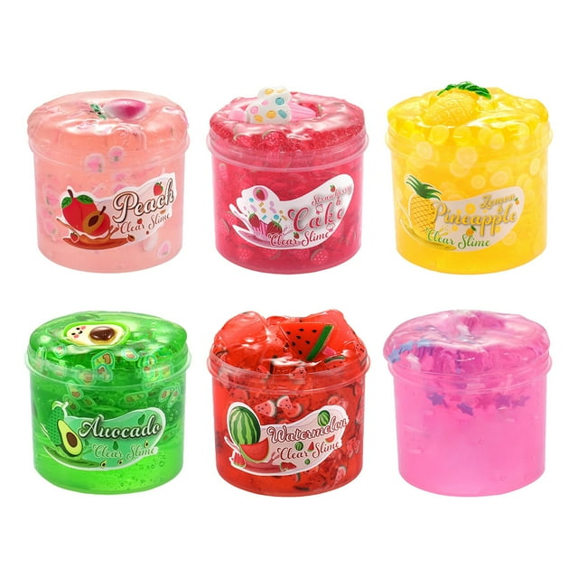 Jouet Slime Coloré Doux Non Collant 2.5oz Rebondissant Anti-Stress Compressible/percutant/étirable, Formule Sûre Sans Dégâts, Parfait comme Récompenses en Classe/cadeaux de Fête d'Anniversaire/Noël pour Garçons et Filles