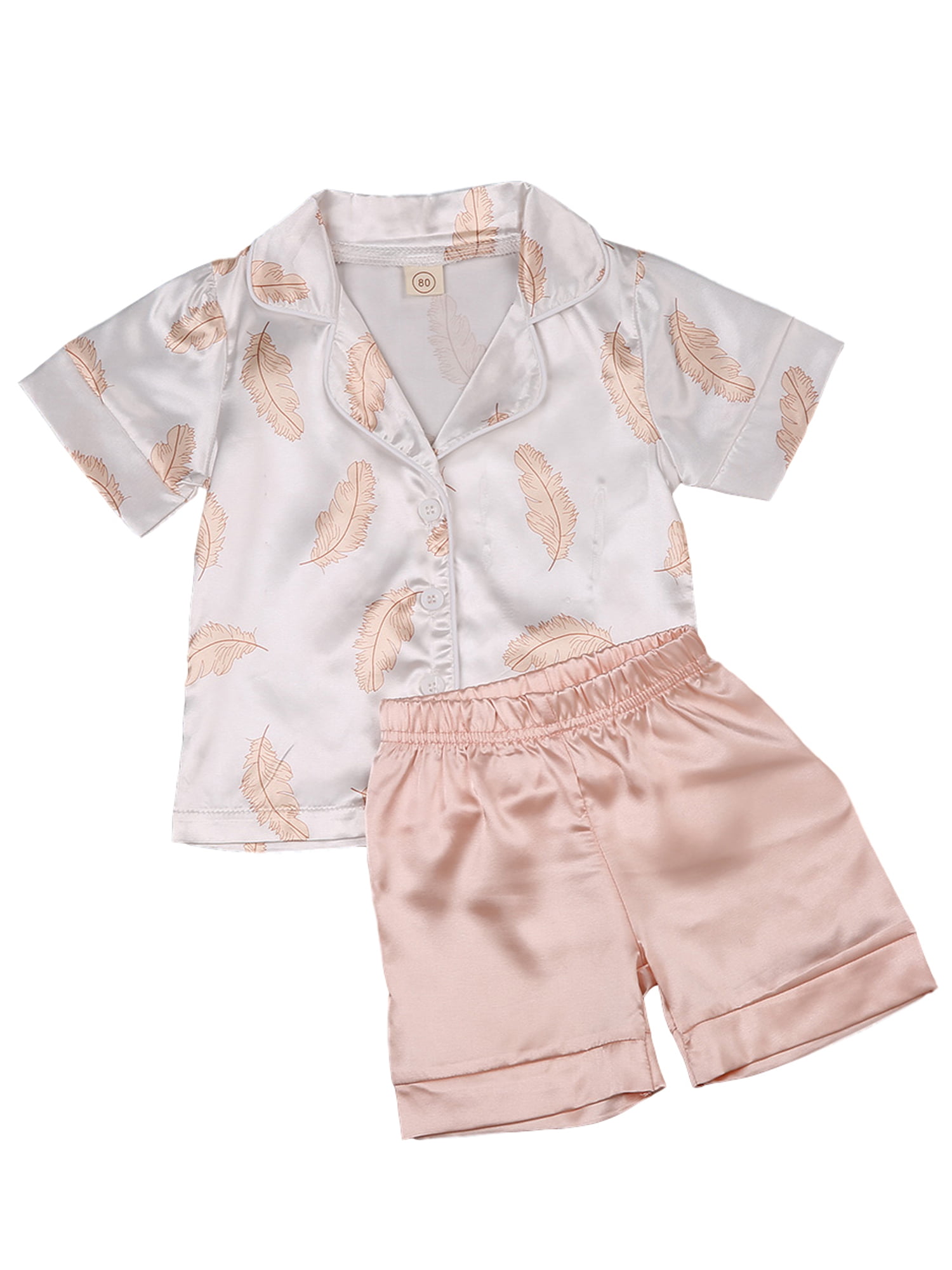 Bmnmsl Infant Baby Girls Kids Summer Pajamas Boys Sleepwear Outfits ...