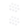 thumbnail image 4 of sweethay 30 Uds. De copos de nieve falsos blancos de plástico DIY para el hogar, fiesta de Navidad, Año Nuevo, colgantes de árbol de Navidad, blanco 18 cm 2Conjunto, 4 of 6