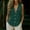 Green, variant on Only Moment Tops for Women Sleeveless V Neck Wash Cotton with Button Cuffs Dressy Casual Summer Outfits Early Fall Fashion Spring Clothes Light Blue,L