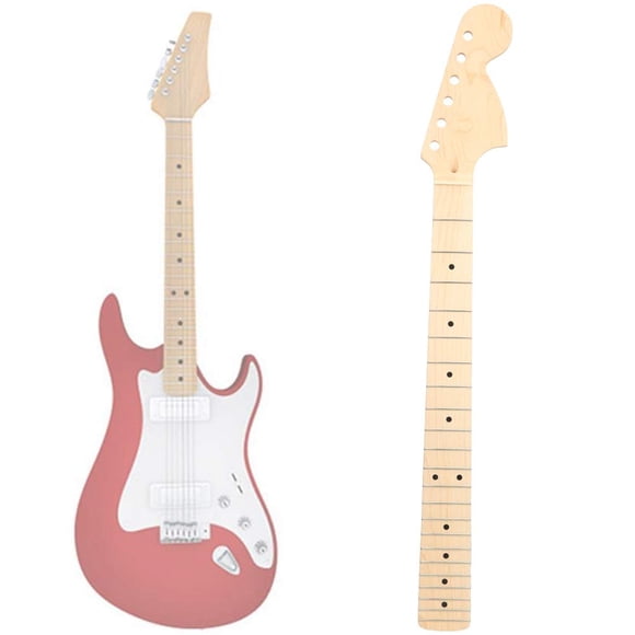 Maple Guitar Neck, Durable 22 Fret Replacement Fingerboard, Electric Guitar Accessories, Fingerboard Upgrade for Stage Performanc